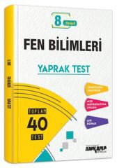 8. SINIF FEN BİLİMLERİ YAPRAK TEST ANKARA YAYINLARI