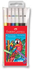 FABER 6 RENK YIKANABİLİR KEÇELİ KALEM 671551060