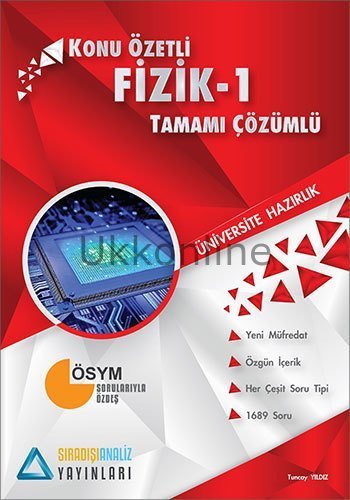 SIRADIŞI ANALİZ TYT FİZİK TAMAMI ÇÖZÜMLÜ SORU BANKASI