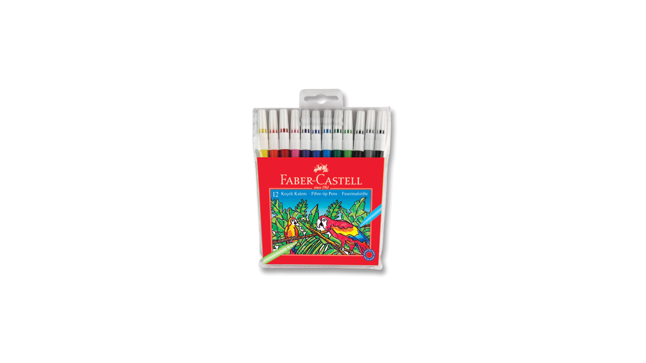 FABER 12 RENK YIKANABİLİR KEÇELİ KALEM 67155130
