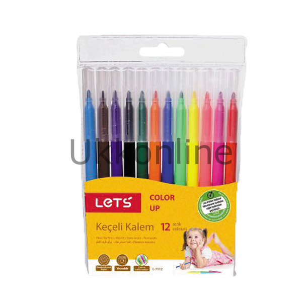 LETS KEÇELİ KALEM 12 RENK L-7112