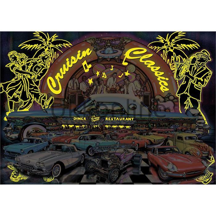 Art 4454 1000 Parça Neon Puzzle Cruisin Klasikleri