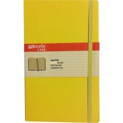 MYN300-B-Ç MYNOTE CASE 19X25  DEFTER 96 YP. ÇİZGİLİ SARI SERT KAPAK
