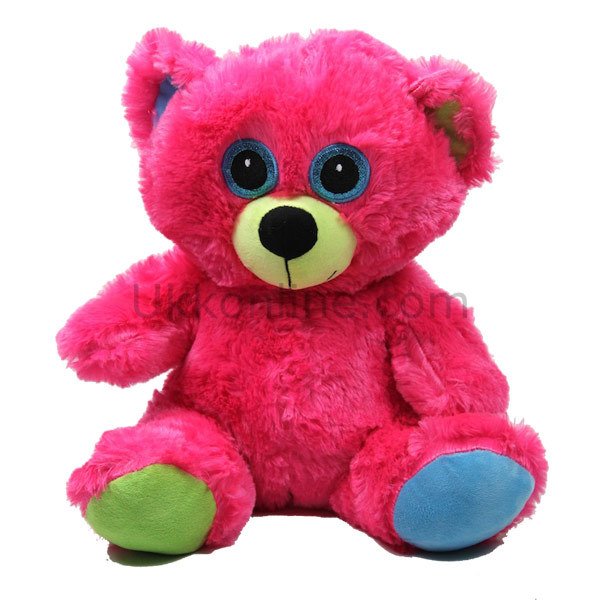 E29145 35CM PELUŞ PARLAK RENKLİ AYI