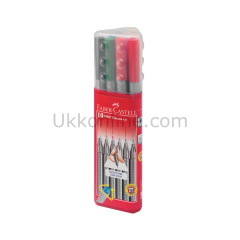 FABER KEÇE UÇ KALEM 0.4mm 10 RENK PLASTİK KUTU