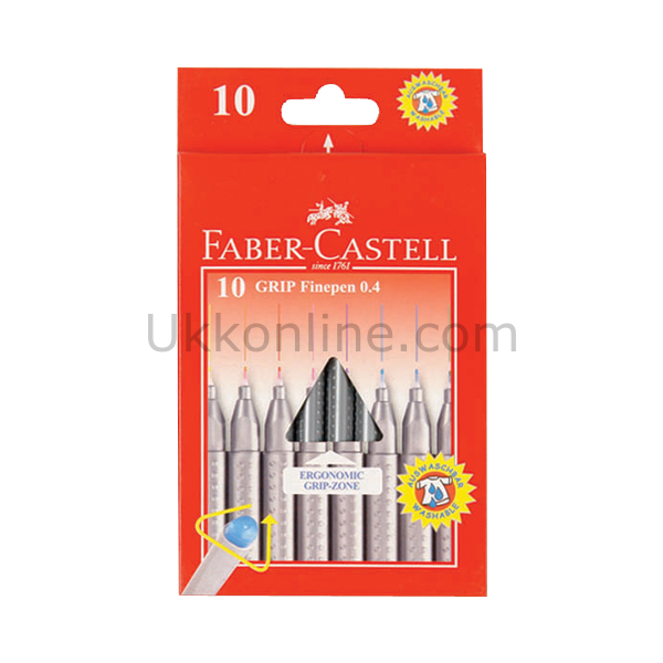 FABER KEÇE UÇ KALEM 0.4mm 10 RENK KARTON KUTU