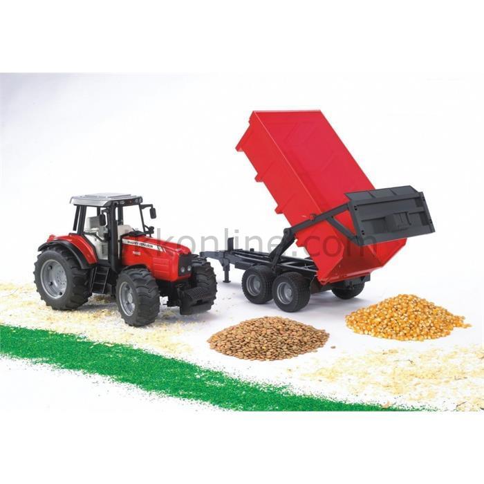 Bruder Massey Ferguson 02045 Traktör & Römork