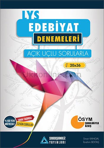 LYS Edebiyat Denemeleri Açık Uçlu Sorularla Sıradışıanaliz Yayınları
