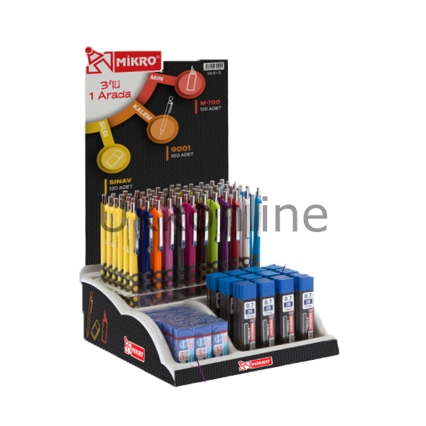 MİKRO VERSATİL KALEM-SİLGİ-MİN SET MP9001-3