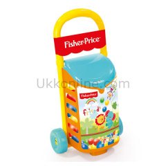 1814 FISHER-PRICE ÇEK-ÇEK ARABA VE  25ADET TOP