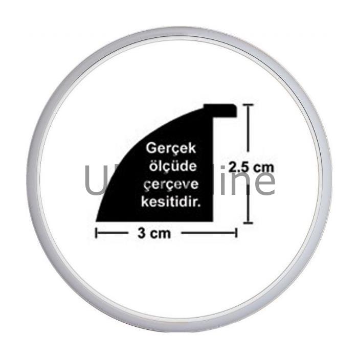 Art Çerçeve 4995 Daire 1.Model Beyaz