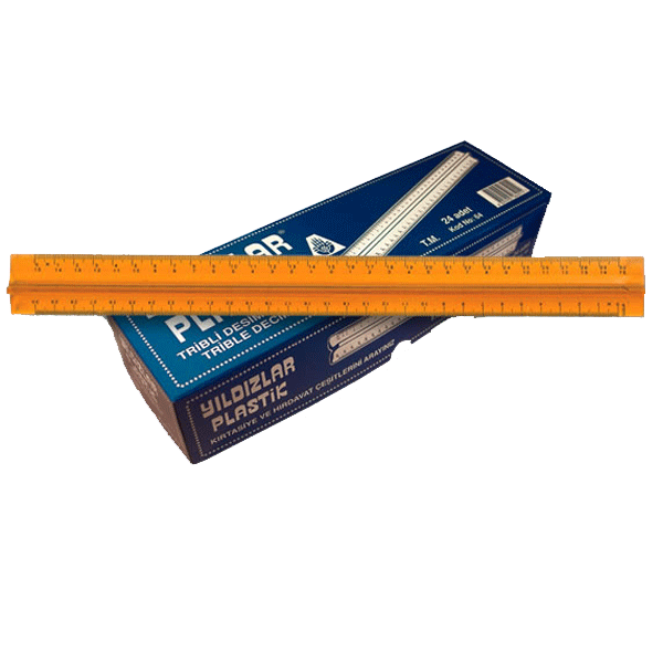 YILDIZLAR DESİMETRE CETVEL TRİBLİ 30cm 64