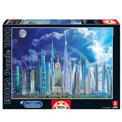 16287/EDU 1000pcs TALL BUILDINGS /Educa /1000 parça puzzle