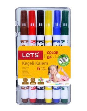 LETS KEÇELİ KALEM 10 RENK YARİM BOY