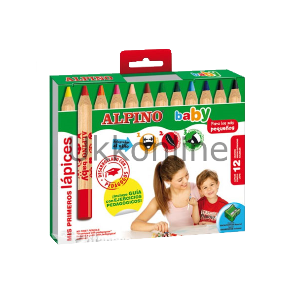 ALPİNO BOYA KALEMİ 12 RENK BABY AL-0177