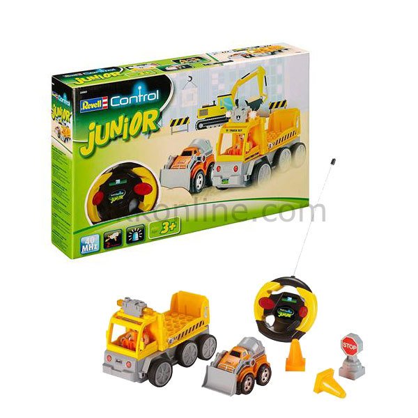 VRCJ23003 J.RC ÇEKİCİ EKSKAVATÖR UZAKTAN KUMANDALI /Revell/JuniorRC/seviye 1