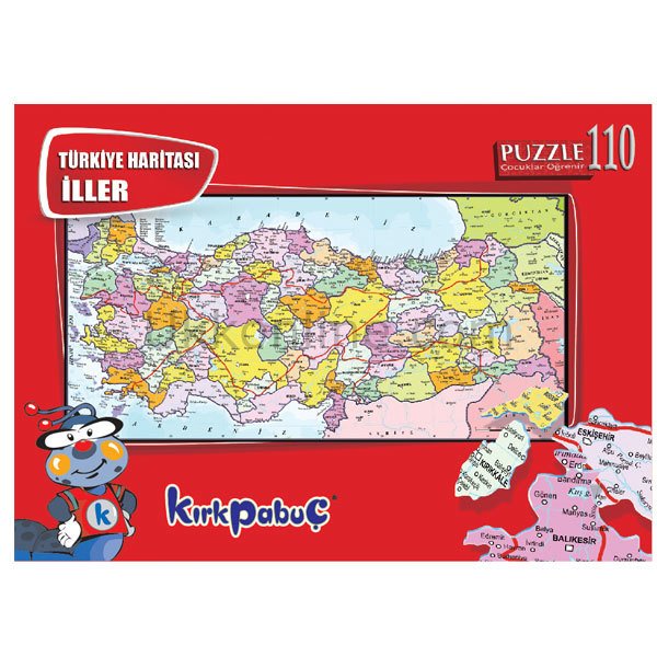 6112 TÜRKİYE HARİTASI 110 PARÇA