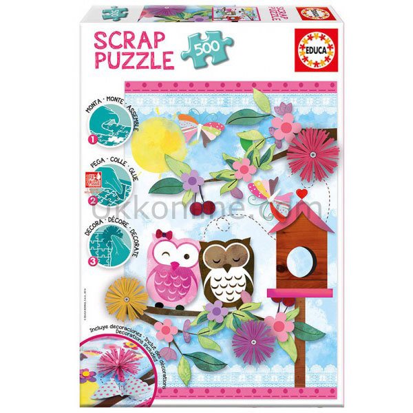 16739/EDU 500pcs SCRAP PUZZLE VALENTINE ART /Educa 500 parça puzzle