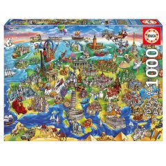 16752/EDU 1000pcs EUROPEAN WORLD /Educa /1000 parça puzzle