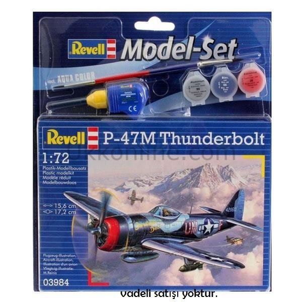 VBU63984 P47M THUNDERBOLT 1:72/Revell/seviye 3
