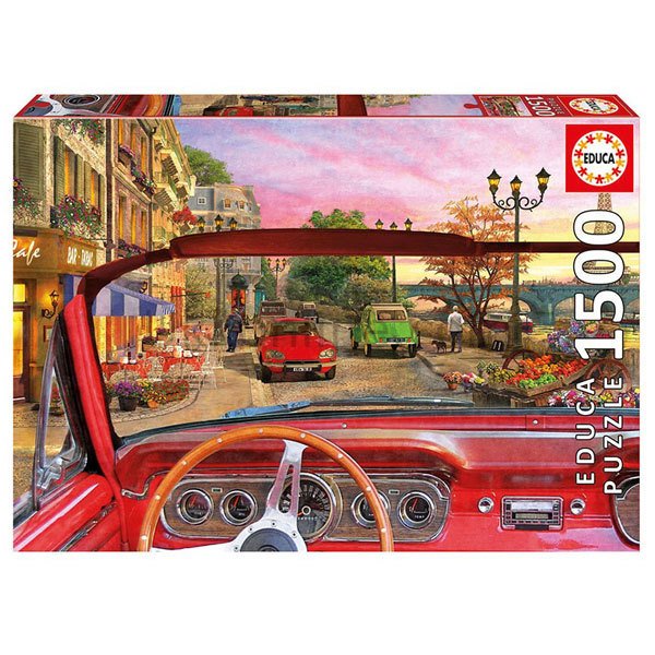 16768/EDU 1500pcs PARIS IN A CAR /Educa /1500 parça puzzle