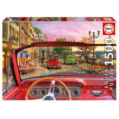 16768/EDU 1500pcs PARIS IN A CAR /Educa /1500 parça puzzle