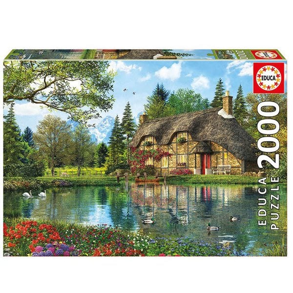 16774/EDU 2000pcs LAKE VIEW COTTAGE /Educa /2000 parça puzzle