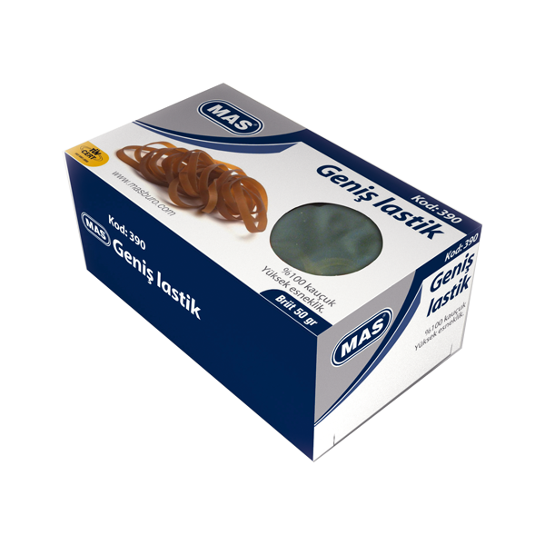 MAS LASTİK 390 100-65mm GENİŞ 50gr KUTU