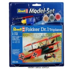 VBU64116 FOKKER DR.1 TRIPLANE 1:72/Revell/seviye 3