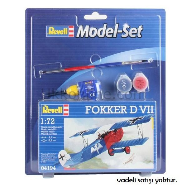 VBU64194 MODEL-SET FOKKER D VII 1:72/Revell/seviye 3