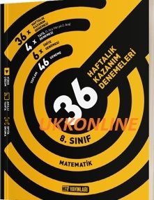 8. Sınıf LGS Matematik 36 Haftalık Kazanım Denemeleri