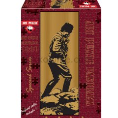 4418/ART 1000 prc YALDIZ KADIFE BASKILI ATATURK ART/1000 Parça Puzzle