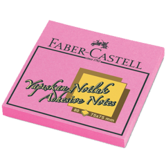 FABER NOT KAĞIT 75-75mm FOSFORLU PEMBE