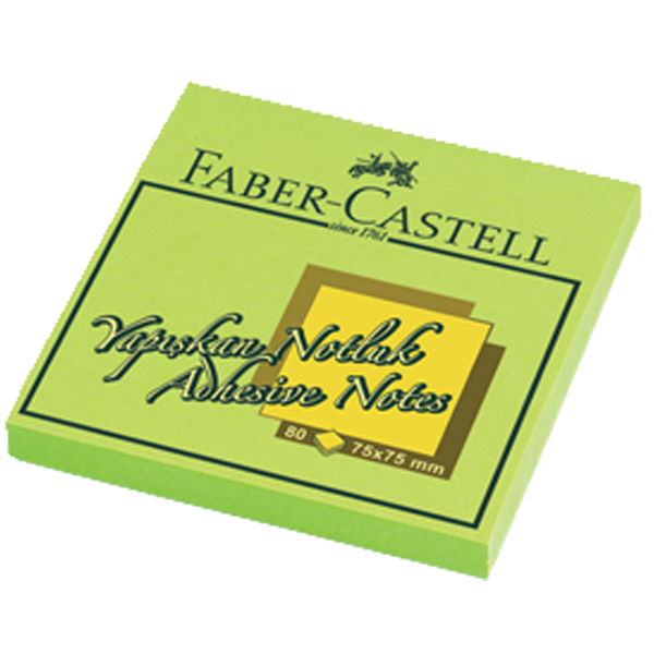 FABER NOT KAĞIT 75-75mm FOSFORLU YEŞİL