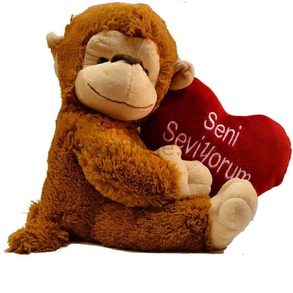 3241B JY KALPLİ PEL.MAYMUN 50 CM