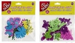 RENKLİ KELEBEKSİMLİ EVA STİCKER KENDİNDEN YAPIŞKANLI BU-BU ST0010