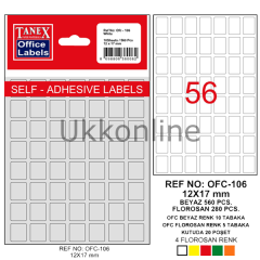 TANEX OFİS ETİKETİ OFC-106 BEYAZ