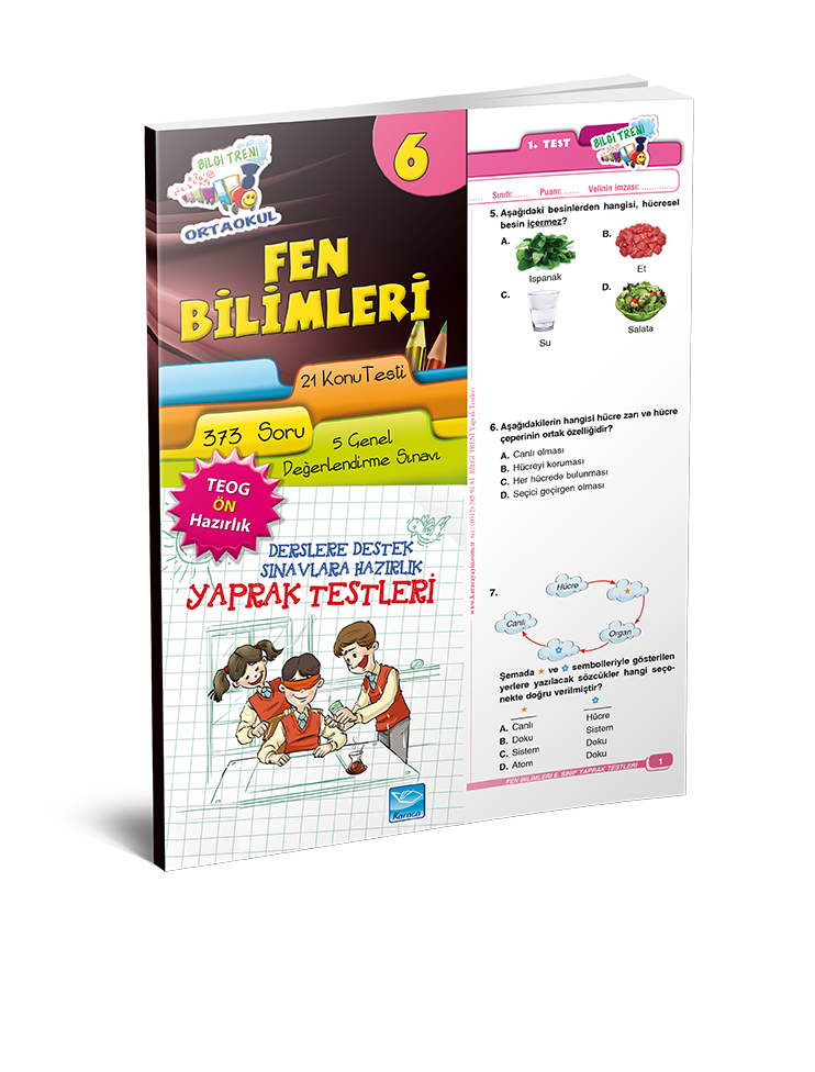 BİLGİ TRENİ YAPRAK TESTLERİ FEN BİLİMLERİ 6