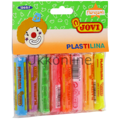 JOVİ PLASTİLİN HAMUR 8 RENK FOSFORLU