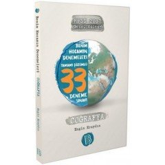 2017 KPSS Coğrafya Tamamı Çözümlü 33 Deneme Benim Hocam Yayınları