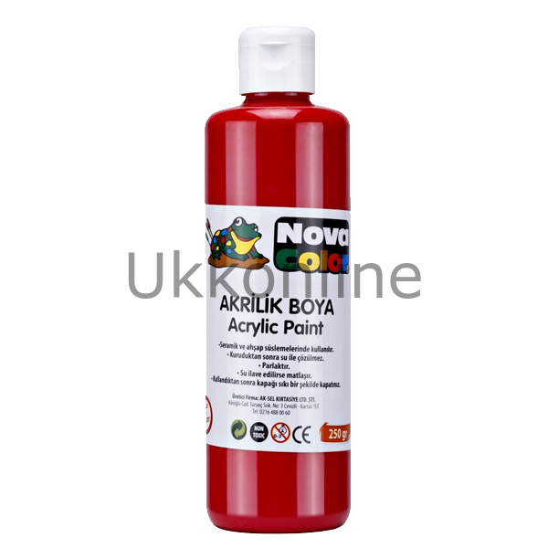 NOVA COLOR AKRILIK BOYA 250 GR KIRMIZI