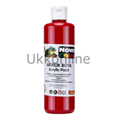 NOVA COLOR AKRILIK BOYA 250 GR KIRMIZI