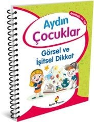 Aydın Çocuklar 4 Yaş Etkinlik Kitabım Görsel ve İşitsel Dikkat
