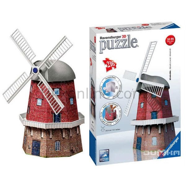 RPB125630 3D DEĞİRMEN 3D Puzzle /Ravensburger