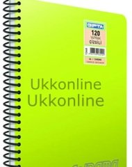 GIPTA CHROMO A6 80 YP SPİRALLİ ÇİZGİLİ DEFTER