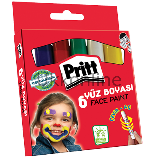 PRİTT YÜZ BOYA 6 RENK 8 gr