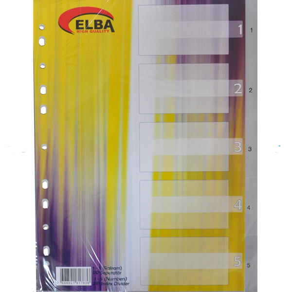 BAFİX SEPERATOR PLASTİK 1-5 RAKAMLI