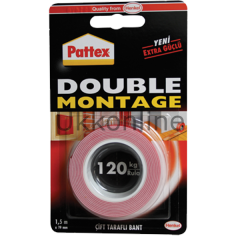 PATTEX DOUBLE MONTAGE BANDI 120 KG.LIK