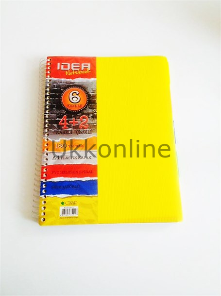 ÇINAR İDEA A4 180 YP 4+2 AYRAÇLI DEFTER 6301