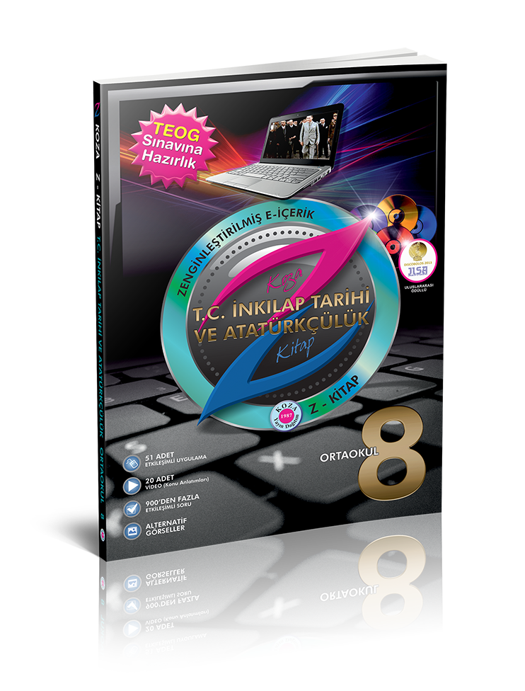 KOZA Z-Kitap T.C. İnkılap Tarihi ve Atatürkçülük 8.SINIF  DVD'li